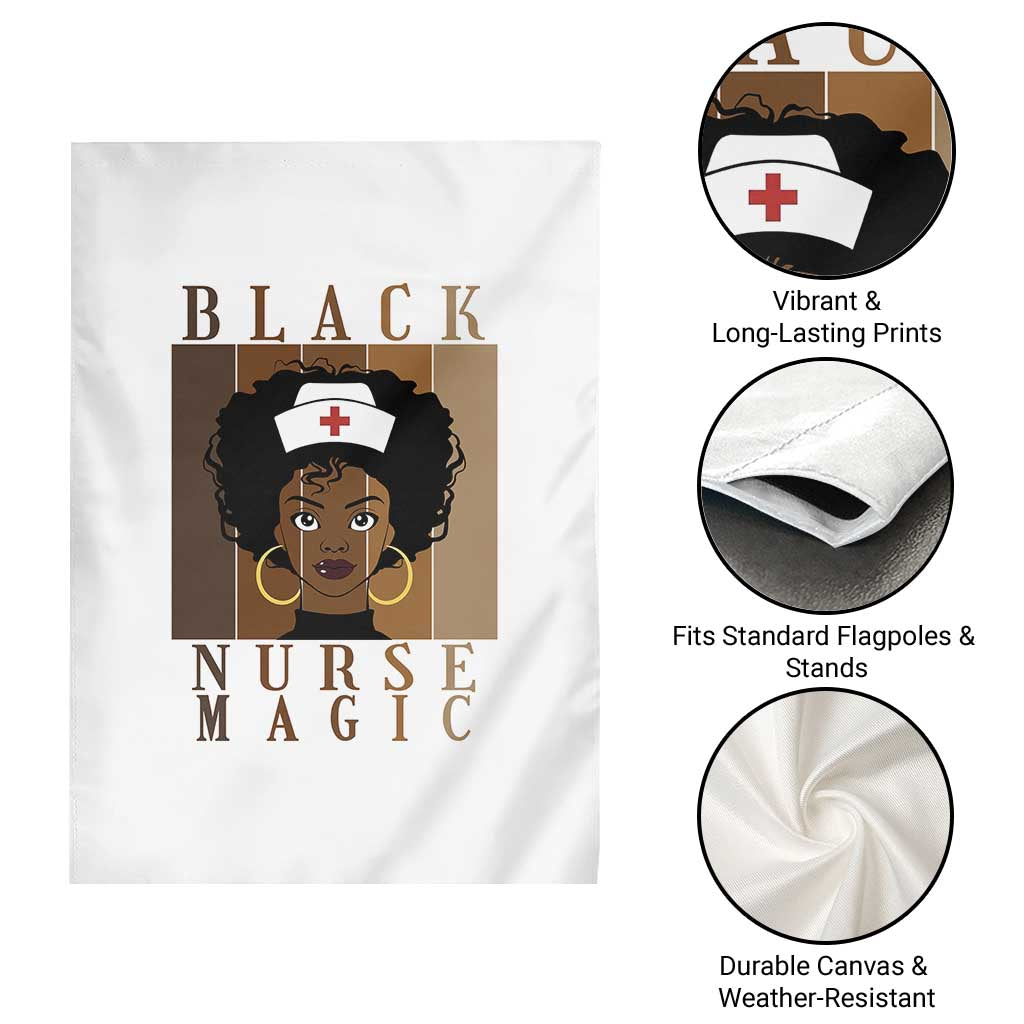 Black Nurse Magic Garden Flag Black History Month Nurse Gift TS12 Print Your Wear
