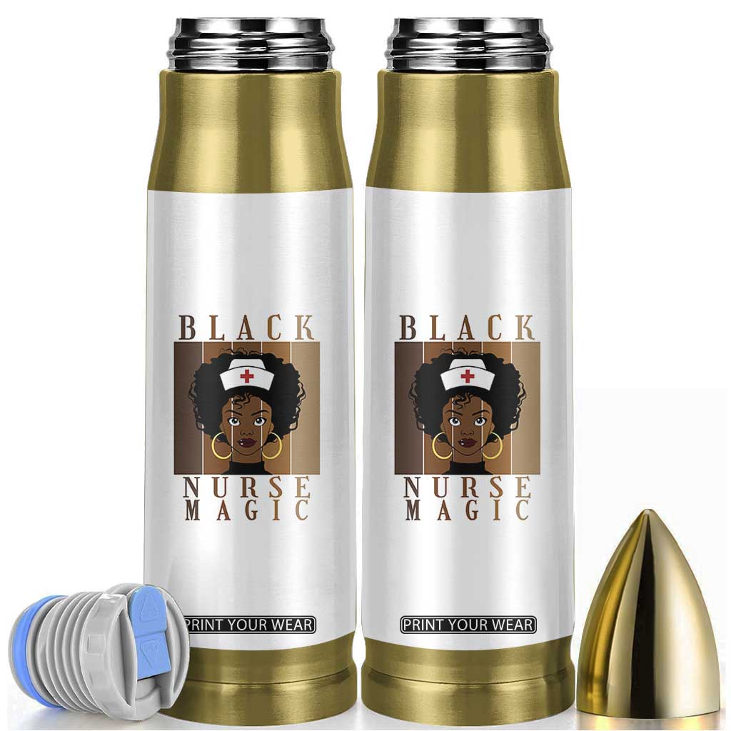 Black Nurse Magic Bullet Tumbler Black History Month Nurse Gift TS12 White Print Your Wear