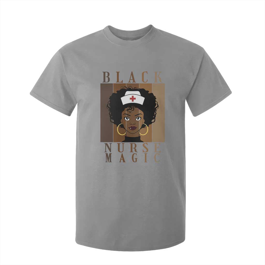 Black Nurse Magic T Shirt For Kid Black History Month Nurse Gift TS12 Sport Gray Print Your Wear