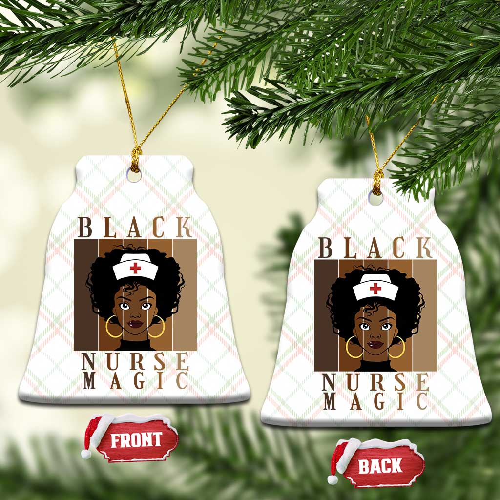 Black Nurse Magic Ceramic Ornament Black History Month Nurse Gift TS12 Print Your Wear