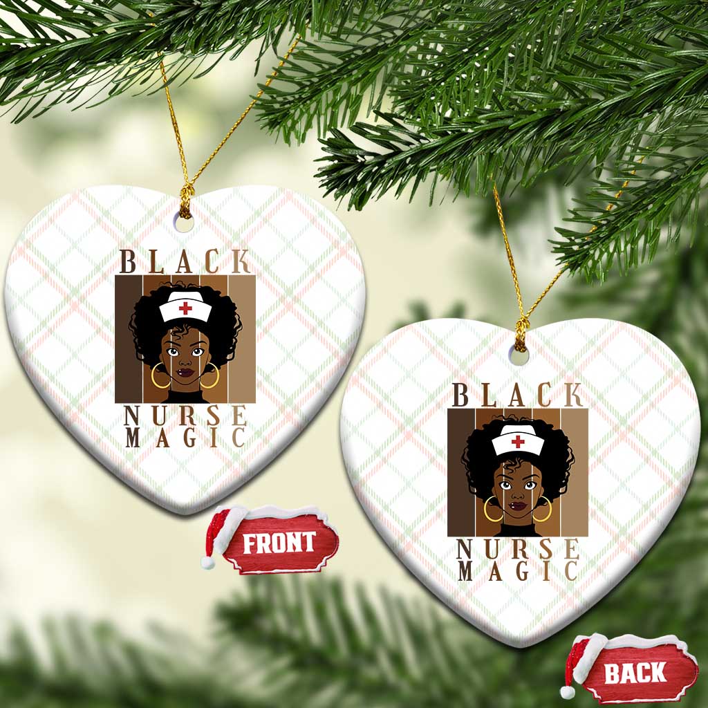 Black Nurse Magic Ceramic Ornament Black History Month Nurse Gift TS12 Print Your Wear