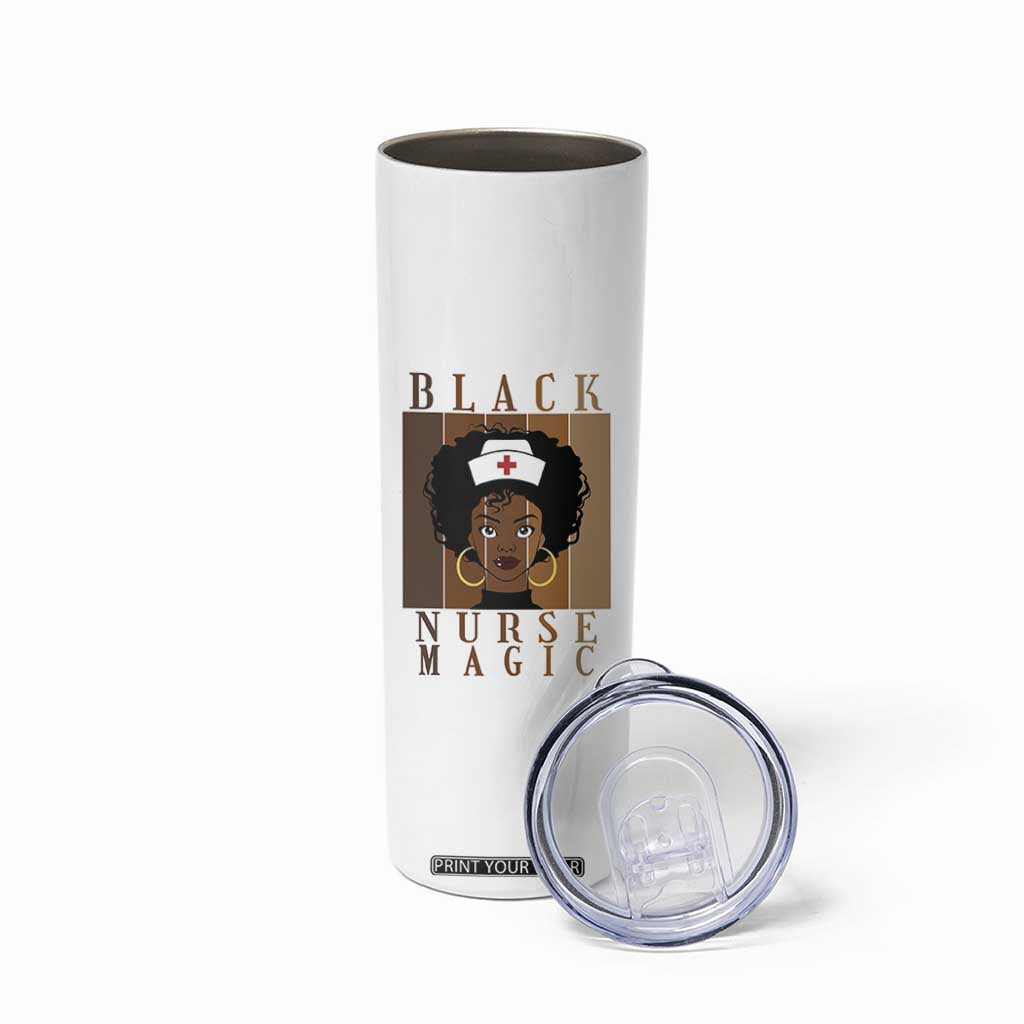 Black Nurse Magic Skinny Tumbler Black History Month Nurse Gift TS12 Print Your Wear