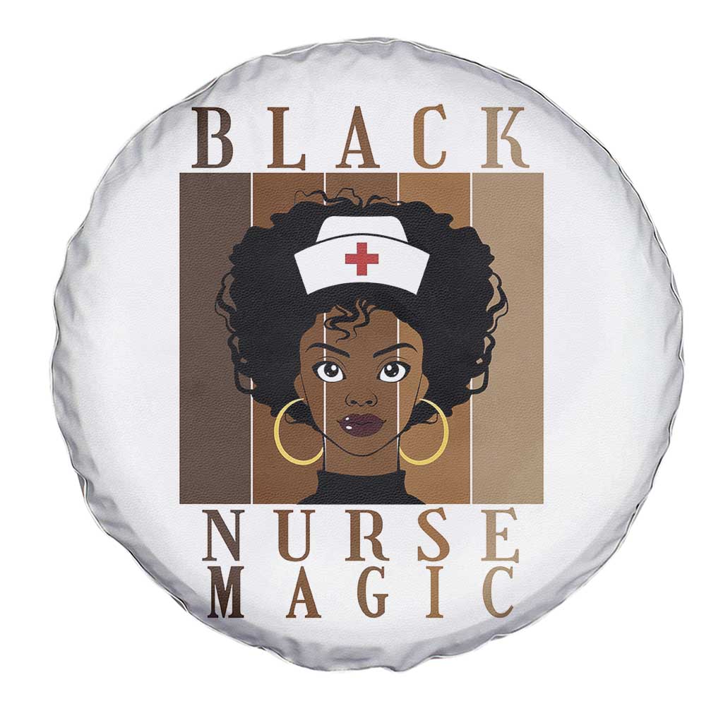 Black Nurse Magic Spare Tire Cover Black History Month Nurse Gift TS12 Print Your Wear