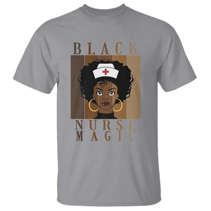 Black Nurse Magic T Shirt Black History Month Nurse Gift TS12 Sport Gray Print Your Wear