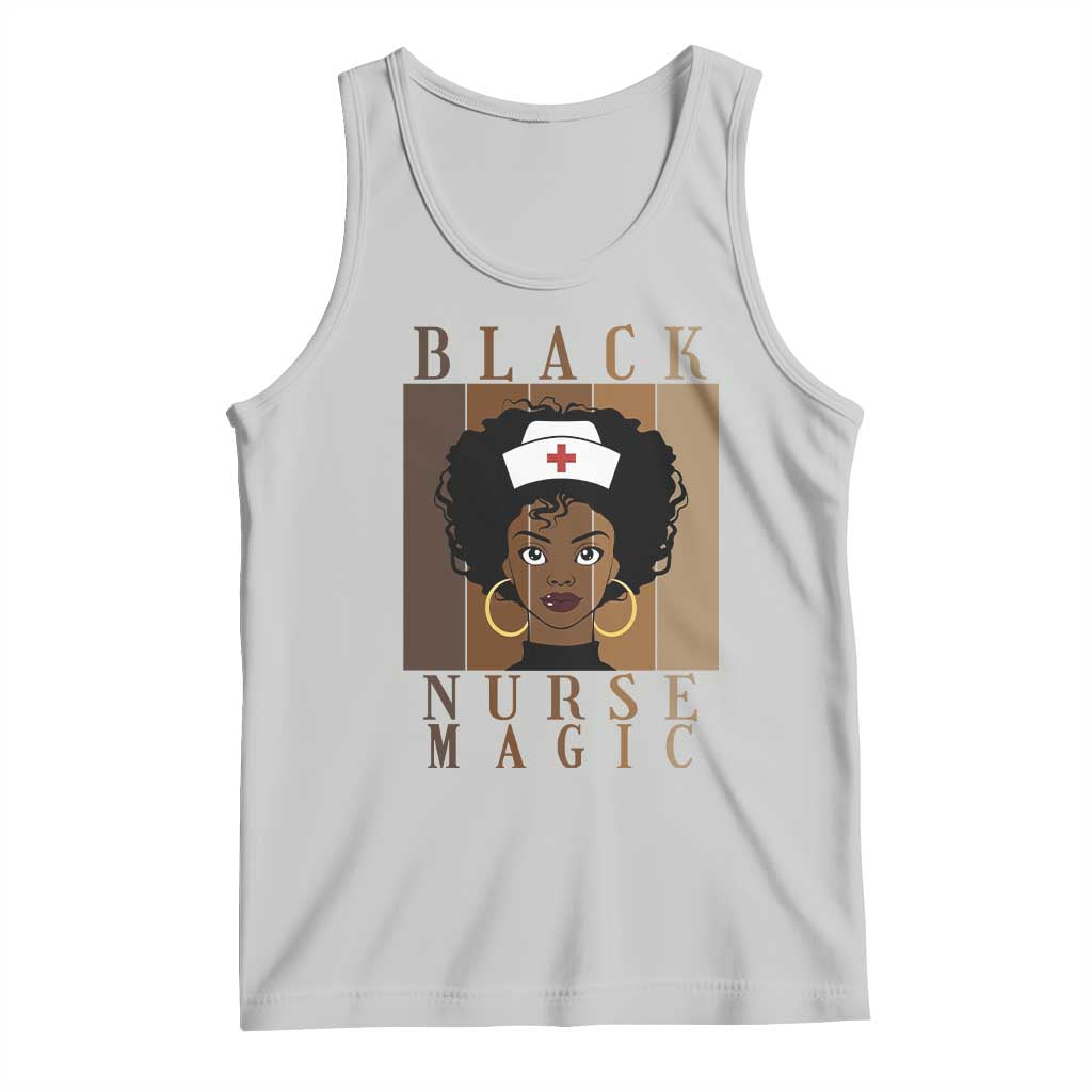 Black Nurse Magic Tank Top Black History Month Nurse Gift TS12 Ash Print Your Wear