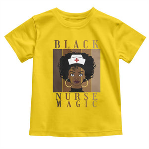 Black Nurse Magic Toddler T Shirt Black History Month Nurse Gift TS12 Daisy Print Your Wear