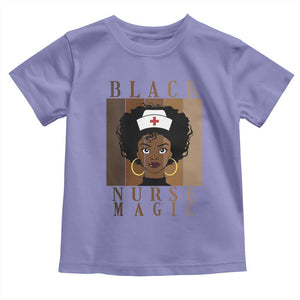 Black Nurse Magic Toddler T Shirt Black History Month Nurse Gift TS12 Violet Print Your Wear
