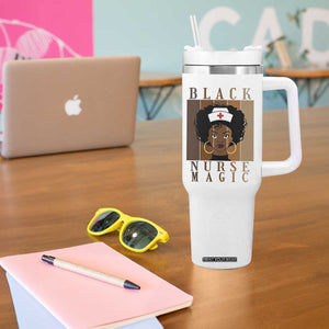 Black Nurse Magic Tumbler With Handle Black History Month Nurse Gift TS12 Print Your Wear