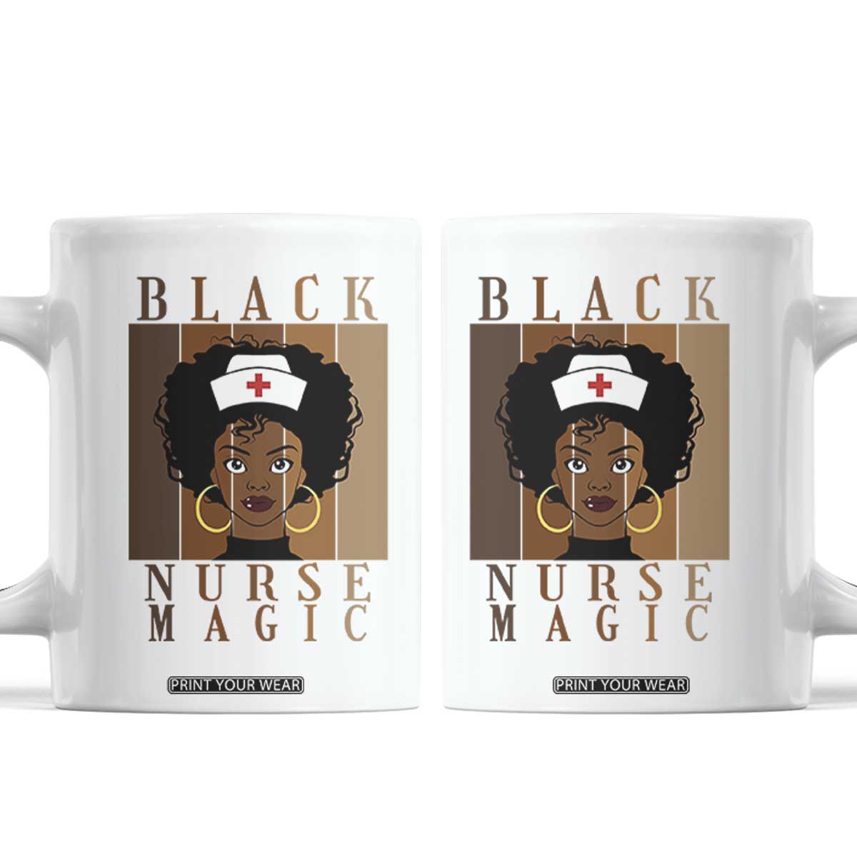Black Nurse Magic Coffee Mug Black History Month Nurse Gift TS12 White Print Your Wear