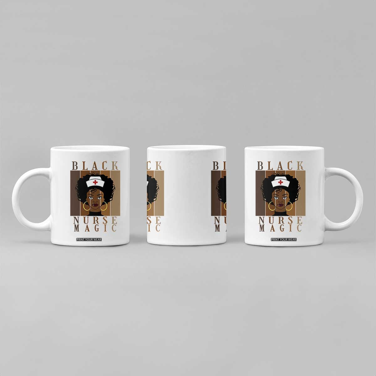 Black Nurse Magic Coffee Mug Black History Month Nurse Gift TS12 Print Your Wear