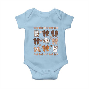 Proud Black Nurse Baby Onesie Gift For African Nurse Black History TS12 Light Blue Print Your Wear
