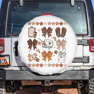 Proud Black Nurse Spare Tire Cover Gift For African Nurse Black History TS12 No hole White Print Your Wear