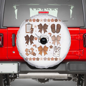 Proud Black Nurse Spare Tire Cover Gift For African Nurse Black History TS12 White Print Your Wear