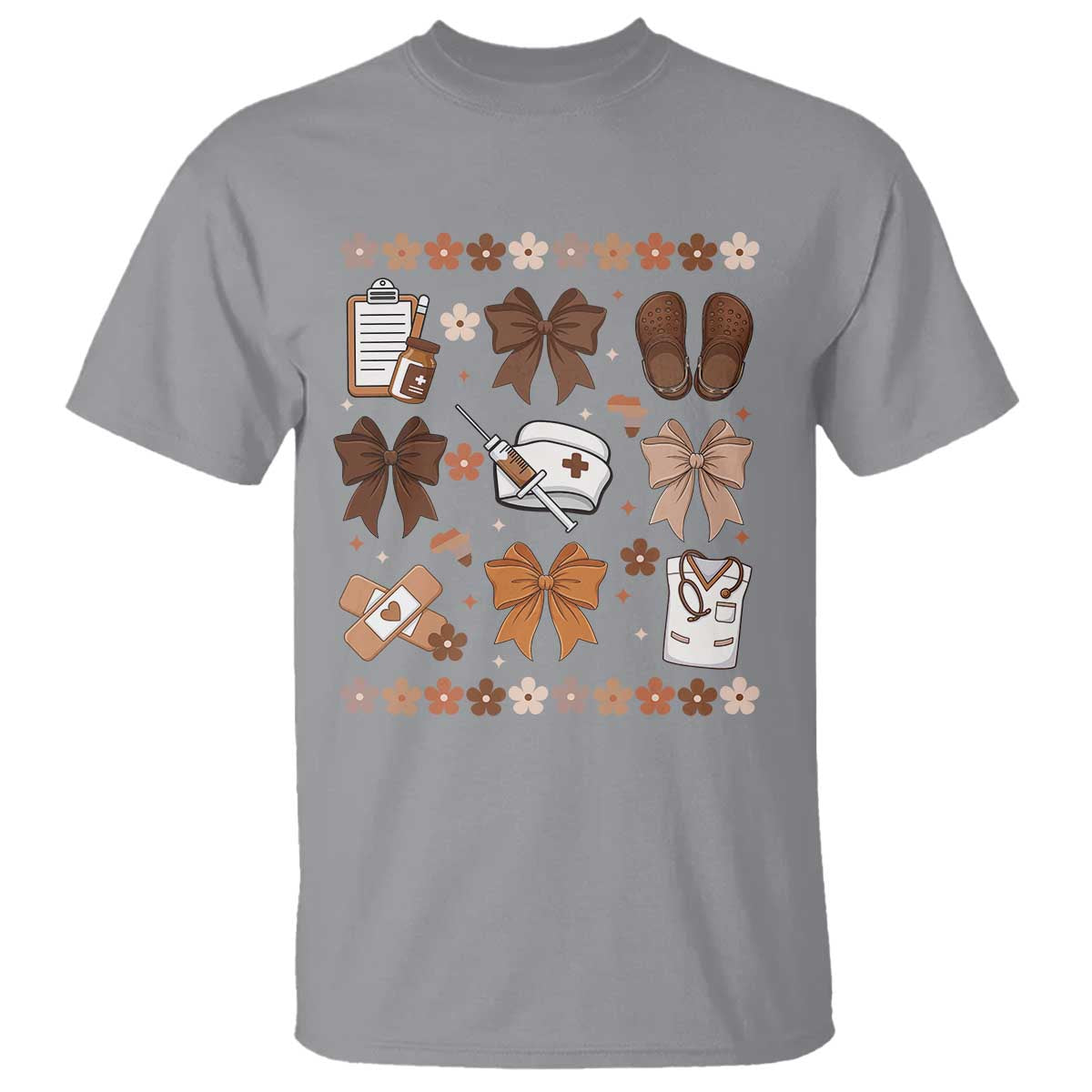 Proud Black Nurse T Shirt Gift For African Nurse Black History TS12 Sport Gray Print Your Wear