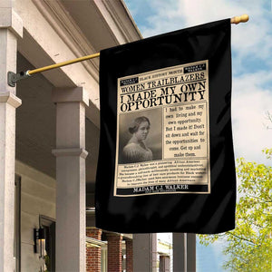 Madam C.J. Walker Garden Flag I Made My Own Opportunity TS12 Print Your Wear