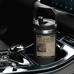 Madam C.J. Walker Flip Straw Tumbler I Made My Own Opportunity TS12 Print Your Wear