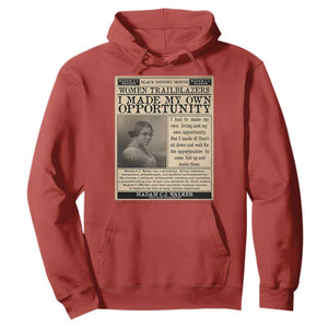 Madam C.J. Walker Hoodie I Made My Own Opportunity TS12 Red Print Your Wear