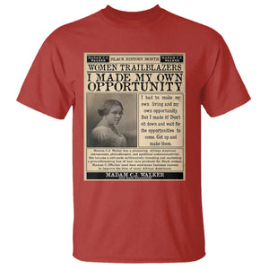 Madam C.J. Walker T Shirt I Made My Own Opportunity TS12 Red Print Your Wear