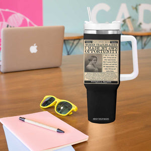 Madam C.J. Walker Tumbler With Handle I Made My Own Opportunity TS12 Print Your Wear
