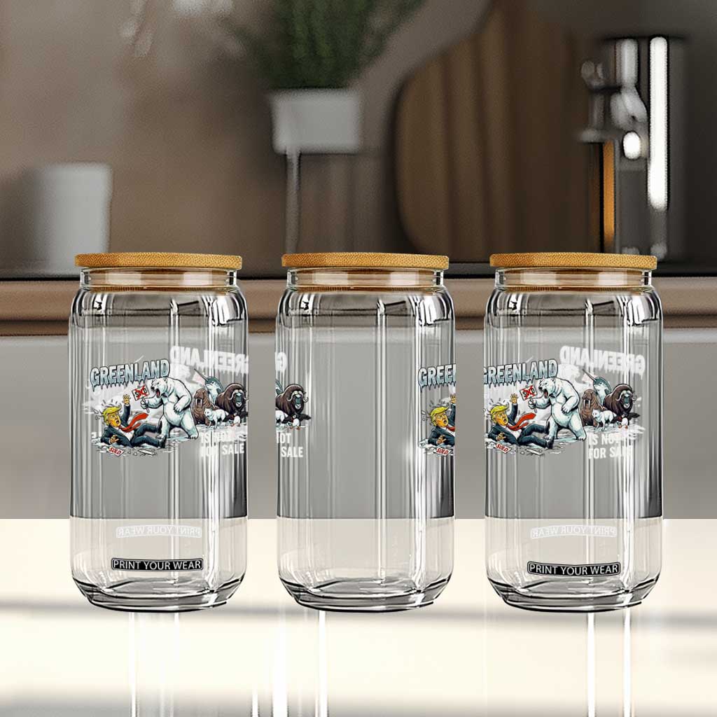 Greenland Not For Sale Glass Can Political Humor Gift TS12 Print Your Wear