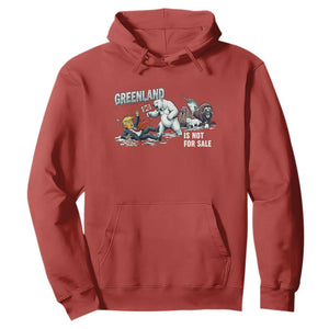Greenland Not For Sale Hoodie Political Humor Gift TS12 Red Print Your Wear