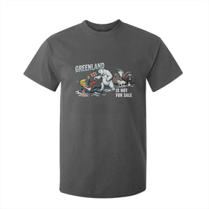 Greenland Not For Sale T Shirt For Kid Political Humor Gift TS12 Dark Heather Print Your Wear