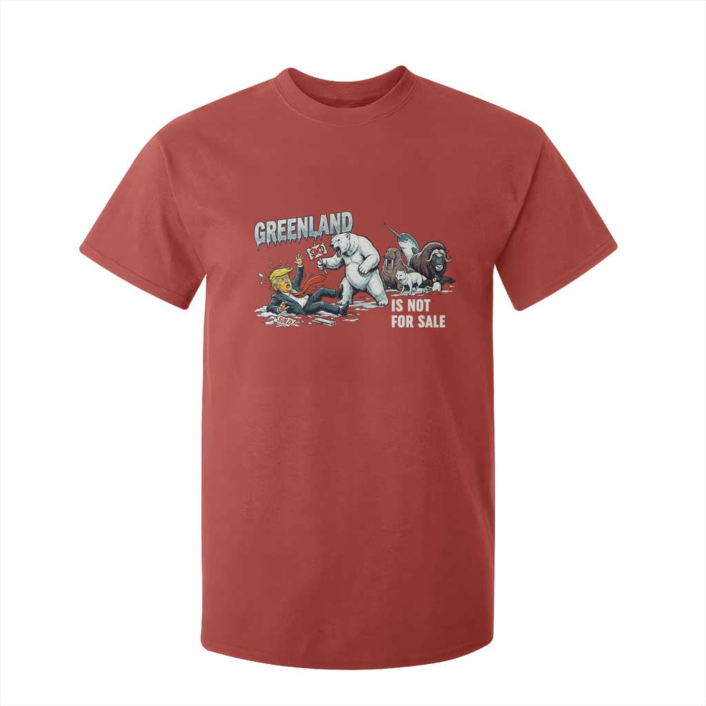 Greenland Not For Sale T Shirt For Kid Political Humor Gift TS12 Red Print Your Wear
