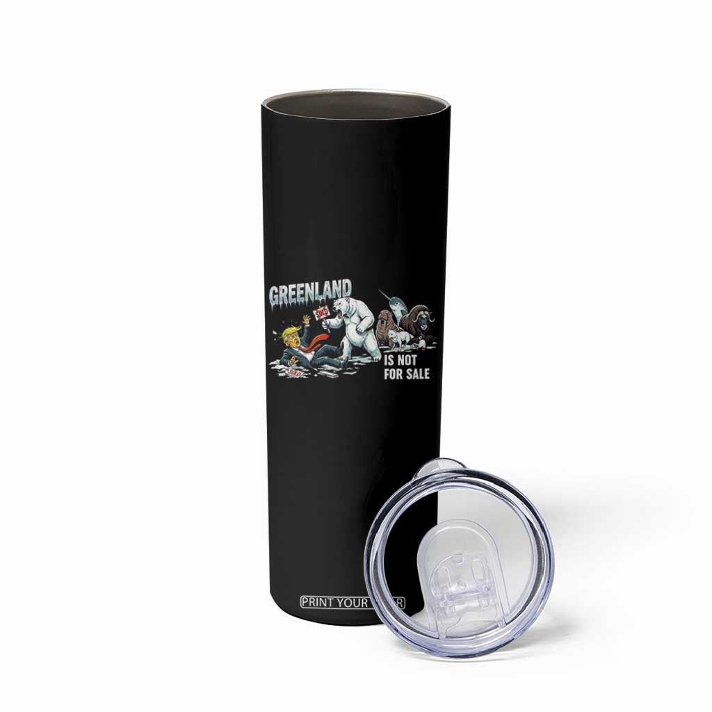 Greenland Not For Sale Skinny Tumbler Political Humor Gift TS12 Print Your Wear