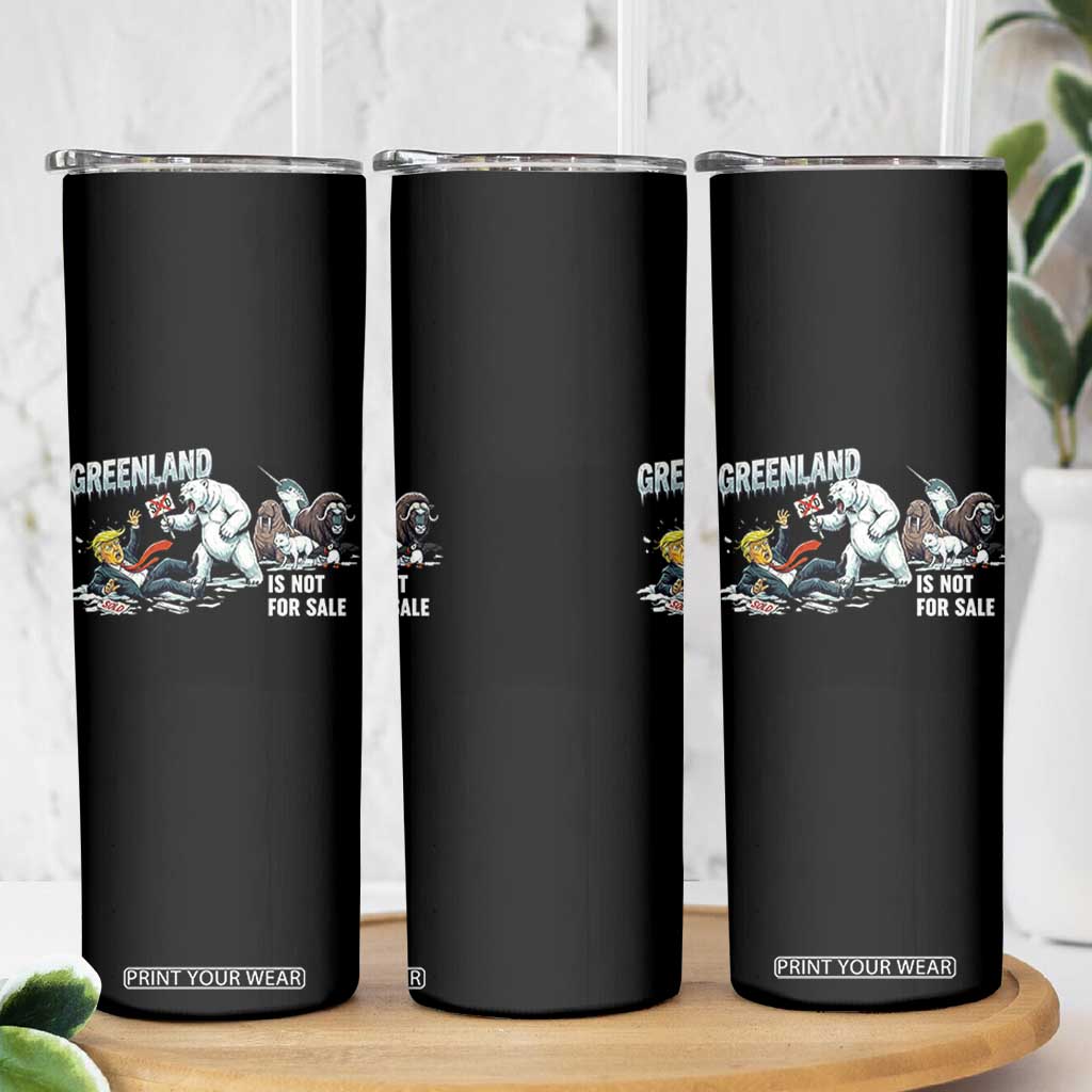 Greenland Not For Sale Skinny Tumbler Political Humor Gift TS12 Print Your Wear