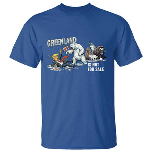 Greenland Not For Sale T Shirt Political Humor Gift TS12 Royal Blue Print Your Wear
