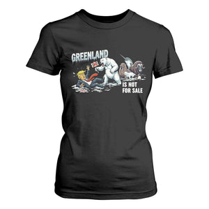 Greenland Not For Sale T Shirt For Women Political Humor Gift TS12 Black Print Your Wear