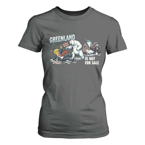 Greenland Not For Sale T Shirt For Women Political Humor Gift TS12 Dark Heather Print Your Wear