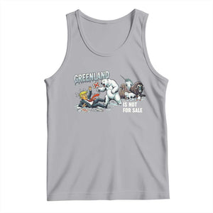 Greenland Not For Sale Tank Top Political Humor Gift TS12 Athletic Heather Print Your Wear