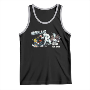 Greenland Not For Sale Tank Top Political Humor Gift TS12 Black Athletic Heather Print Your Wear