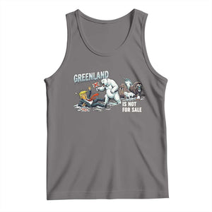Greenland Not For Sale Tank Top Political Humor Gift TS12 Deep Heather Print Your Wear