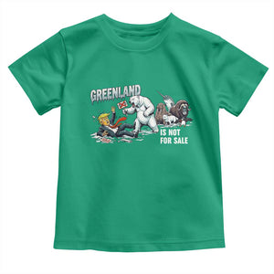 Greenland Not For Sale Toddler T Shirt Political Humor Gift TS12 Irish Green Print Your Wear