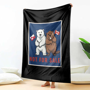 Funny Polar Bear And Beaver Political Protest Throw Blanket Not For Sale TS12 Print Your Wear