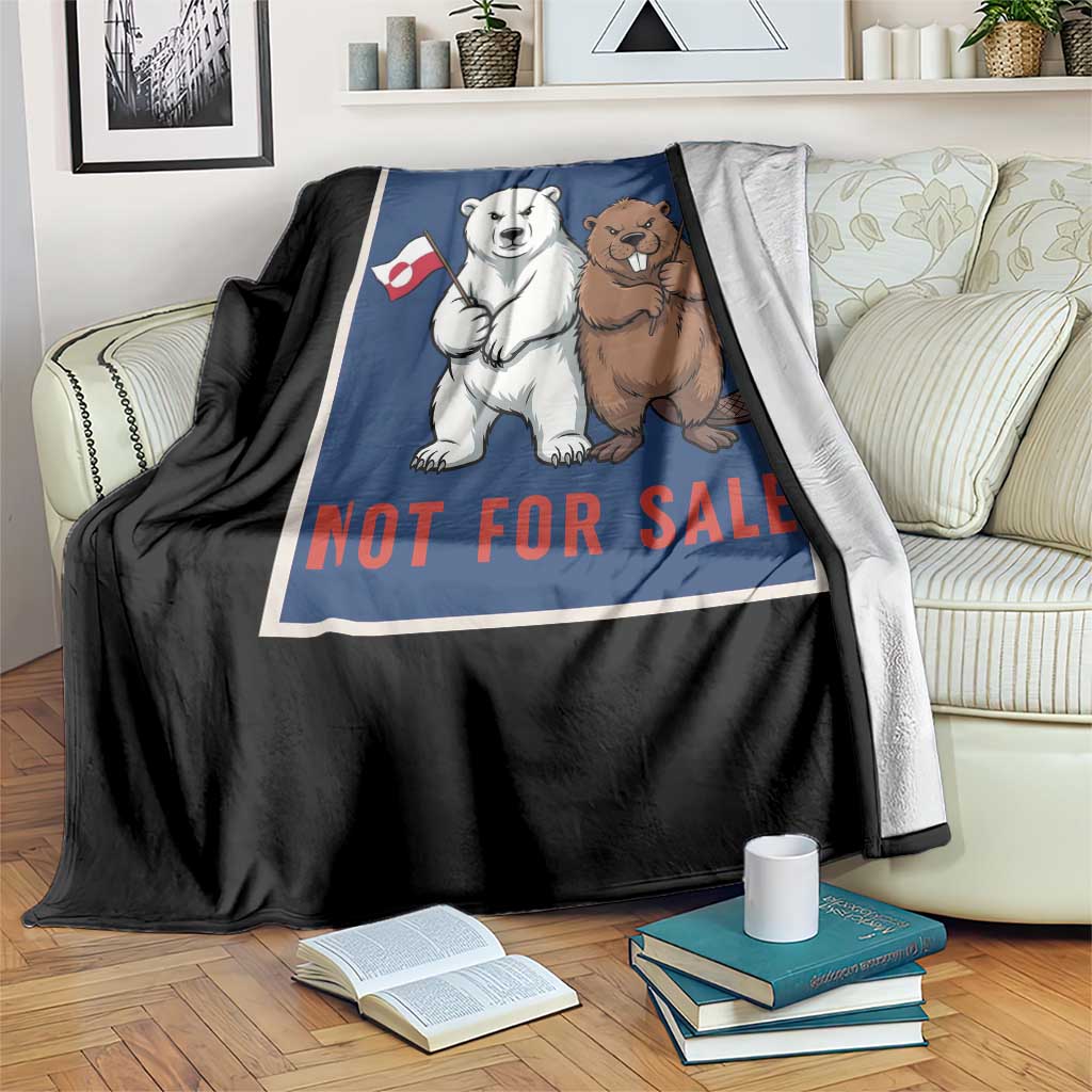 Funny Polar Bear And Beaver Political Protest Throw Blanket Not For Sale TS12 Print Your Wear