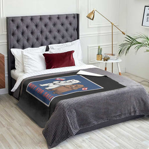 Funny Polar Bear And Beaver Political Protest Throw Blanket Not For Sale TS12 Print Your Wear