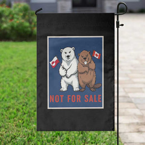 Funny Polar Bear And Beaver Political Protest Garden Flag Not For Sale TS12 Print Your Wear
