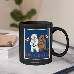 Funny Polar Bear And Beaver Political Protest Coffee Mug Not For Sale TS12 Print Your Wear