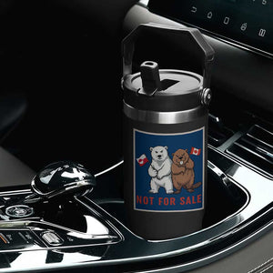 Funny Polar Bear And Beaver Political Protest Flip Straw Tumbler Not For Sale TS12 Print Your Wear
