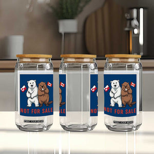 Funny Polar Bear And Beaver Political Protest Glass Can Not For Sale TS12 Print Your Wear