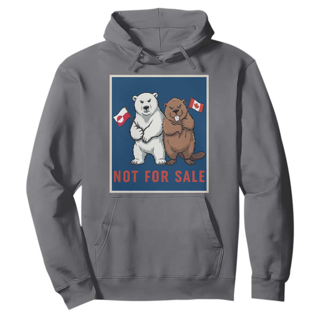 Funny Polar Bear And Beaver Political Protest Hoodie Not For Sale TS12 Charcoal Print Your Wear