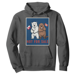 Funny Polar Bear And Beaver Political Protest Hoodie Not For Sale TS12 Dark Heather Print Your Wear