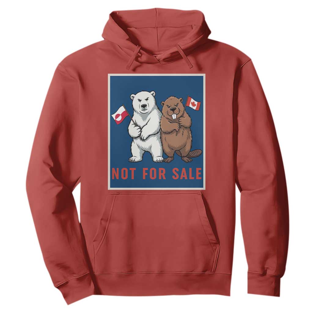Funny Polar Bear And Beaver Political Protest Hoodie Not For Sale TS12 Red Print Your Wear