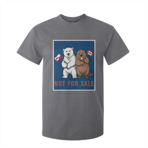 Funny Polar Bear And Beaver Political Protest T Shirt For Kid Not For Sale TS12 Charcoal Print Your Wear