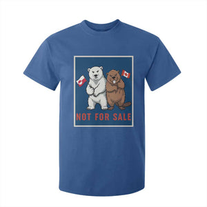 Funny Polar Bear And Beaver Political Protest T Shirt For Kid Not For Sale TS12 Royal Blue Print Your Wear