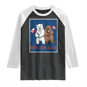 Funny Polar Bear And Beaver Political Protest Raglan Shirt Not For Sale TS12 Black White Print Your Wear