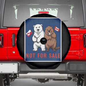 Funny Polar Bear And Beaver Political Protest Spare Tire Cover Not For Sale TS12 Black Print Your Wear